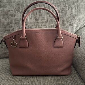 Gucci Pink Satchel large Dome in calfskin leather